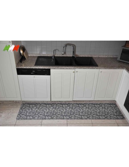 Silver Tappeto cucina largo 50 cm 