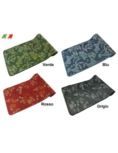 Farfalle e Fiori Liscio tappeto cucina largo 50 cm 