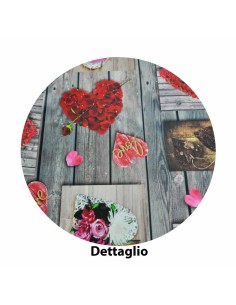 Cuori Tavole tappeto cucina stampa digitale AL TAGLIO 2