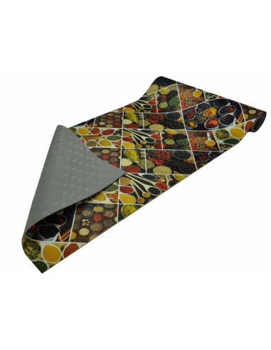 Ciotole di spezie tappeto cucina stampa...