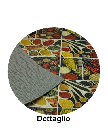 Ciotole di spezie tappeto cucina stampa...