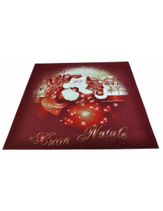 Tappeto rosso BABBO NATALE 100x100 cm. R6