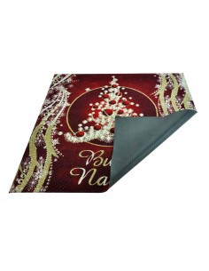 Tappeto rosso BUON NATALE passatoia 100x98 cm. R5 2