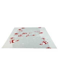 Tappeto bianco BABBO NATALE passatoia 100x97 cm. B3 2