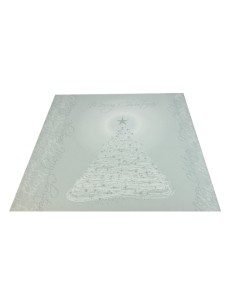 Tappeto bianco ALBERO DI NATALE passatoia 100x105 cm. B1