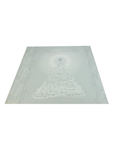 Tappeto bianco ALBERO DI NATALE passatoia 100x105 cm. B1