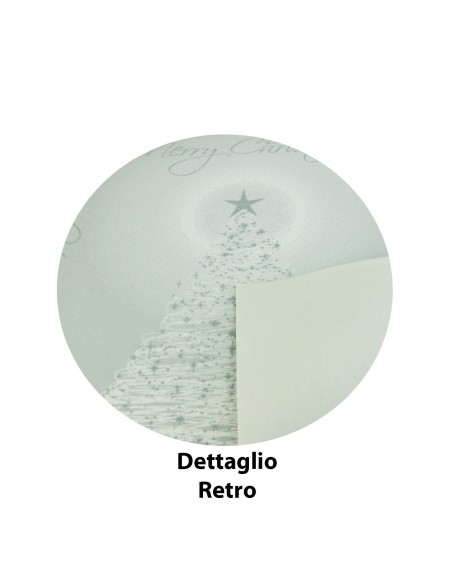 Tappeto bianco ALBERO DI NATALE passatoia 100x105 cm. B1