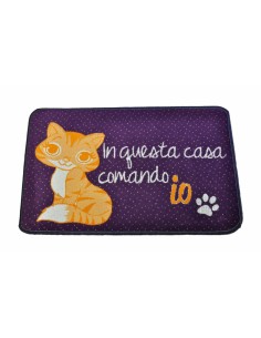 Tappeto Zerbino Velvet cm 40X60 GATTO PADRONE
