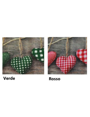 Tappeto cucina GRAFIC CUORI largo 57 cm. varie...