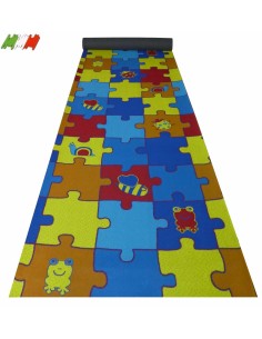 Tappeto passatoia su misura taglio a vivo H. 100 cm.  PUZZLE