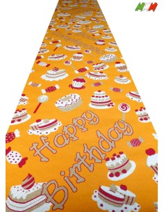 Tappeto passatoia buon compleanno CAKES