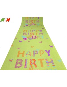 Tappeto corsia buon compleanno BUTTERFLY 2