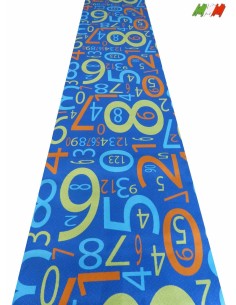 Tappeto corsia su misura taglio a vivo NUMBERS