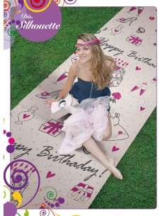 Tappeto corsia su misura taglio a vivo SILUETTE PARTY 2