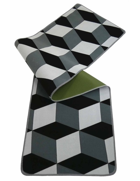 Tappeto cucina passatoia antiscivolo largo 50 cm. CUBO OPTICAL
