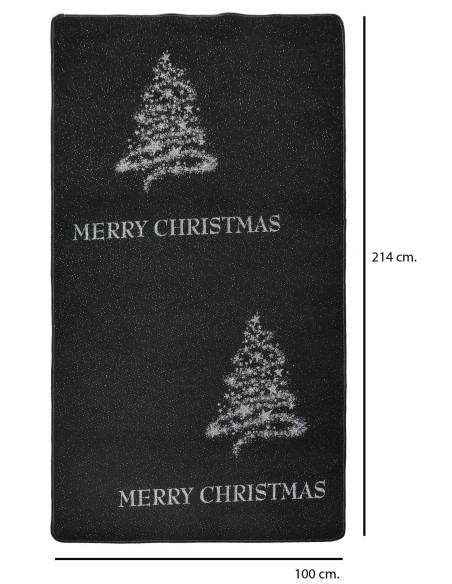 Tappeto passatoia bordata MERRY CHRISTMAS