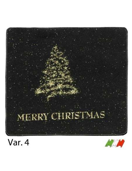 Tappeto passatoia bordata MERRY CHRISTMAS