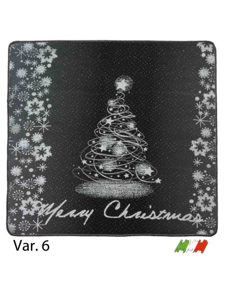 Tappeto passatoia bordata MERRY CHRISTMAS