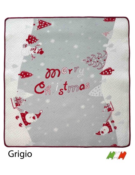Tappeto natalizio resinato bordato SANTA CLAUS