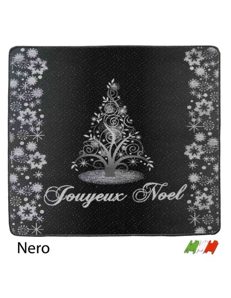 Tappeto natalizio resinato bordato NOEL