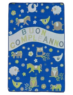Tappeto evento buon compleanno GUFO 100X155 cm. 2