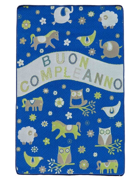 Tappeto evento buon compleanno GUFO 100X155 cm.