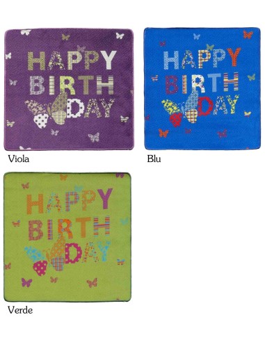 Tappeto evento buon compleanno BUTTERFLY