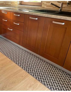 Passatoia cucina Antiscivolo Largo 50 cm. INTRECCIO 3D 2