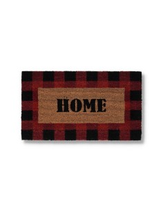 Zerbino Rettangolare in cocco cm. 40X70 ALLEGRO TARTAN ROSSO