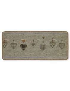 Tappeto passatoia cucina CUORI GOBELIN