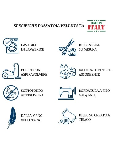 Tappeto cucina passatoia antiscivolo largo 50...