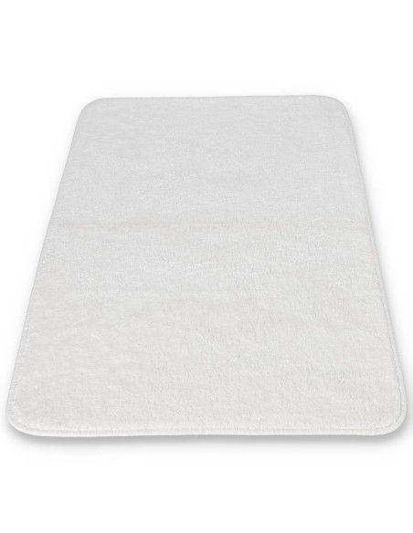 Tappeto bagno puro cotone LISCIO BLANC