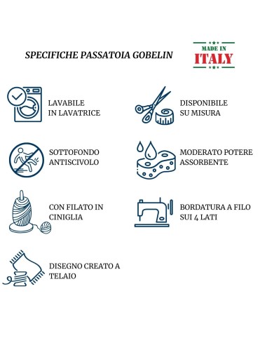 Tappeto corsia passatoia multiuso ANTICO