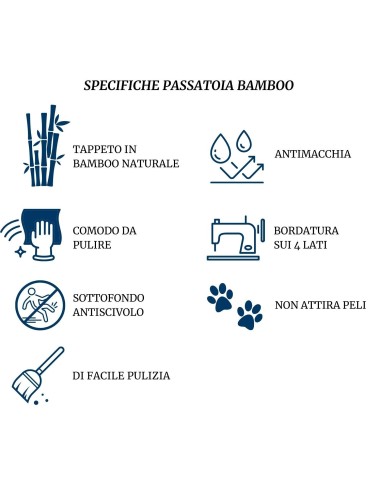 Bamboo degrade tappeto 120x180 cm.
