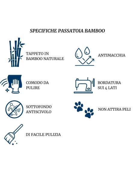 Bamboo degrade tappeto 120x180 cm.