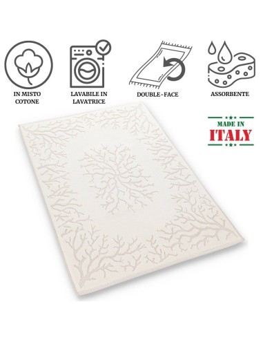 Tappeto da bagno spugna cotone CORALLO