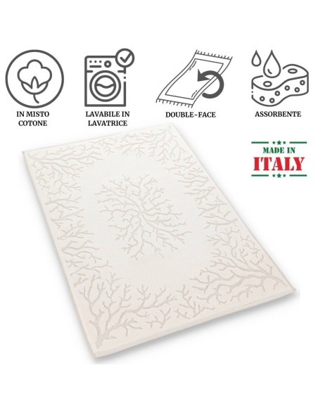 Tappeto da bagno spugna cotone CORALLO