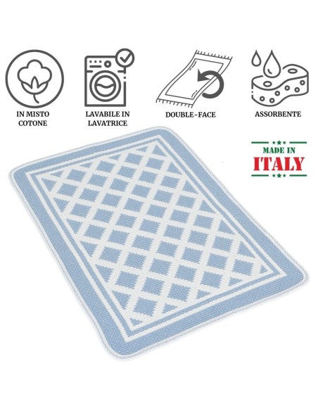 Tappeto multiuso cotone 50X75 cm. MILLEUSI