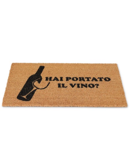 Zerbino Rettangolare in cocco cm. 40X70 ALLEGRO VINO NEW naturale
