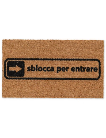 Zerbino Rettangolare in cocco cm. 40X70 ALLEGRO SBLOCCA