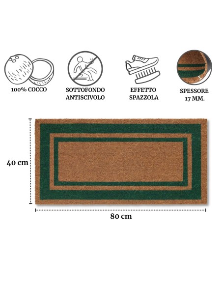 Zerbino in cocco SUPER cm 40X80