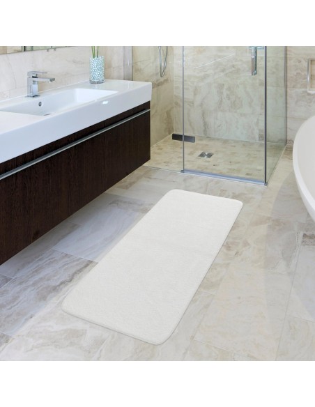 Tappeto bagno puro cotone LISCIO BLANC