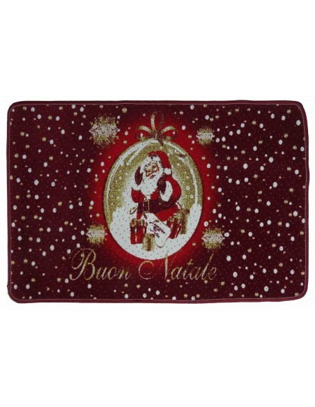 Tappeto zerbino multiuso Babbo Natale 50x75 cm.
