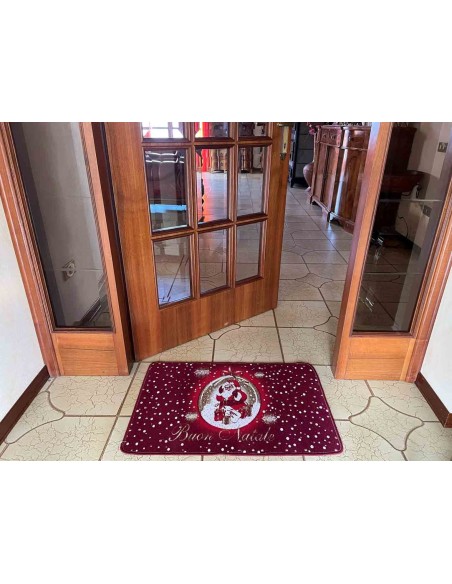 Tappeto zerbino multiuso Babbo Natale 50x75 cm.