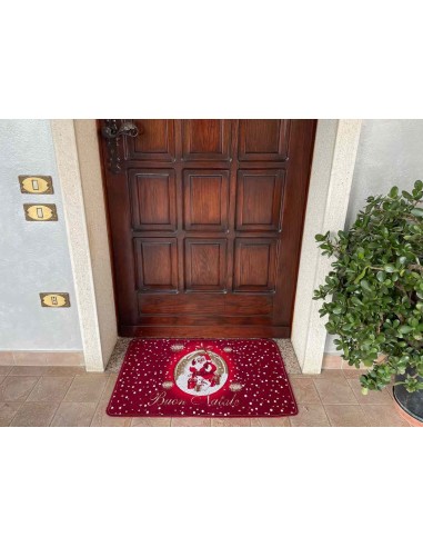 Tappeto zerbino multiuso Babbo Natale 50x75 cm.