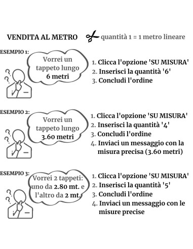 Tappeto antiscivolo cucina passatoia multiuso...