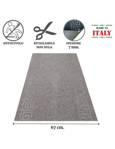 Tappeto passatoia larga 67 cm. GREK