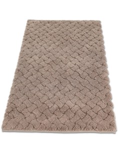 Tappeto bagno cotone antiscivolo 60x110 cm. INTRECCIO