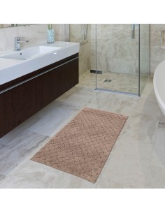 Tappeto bagno cotone antiscivolo 60x110 cm. INTRECCIO 2