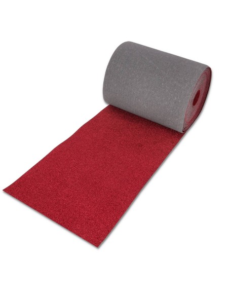 Tappeto corsia passatoia resinata taglio a vivo LUREX RED CARPET